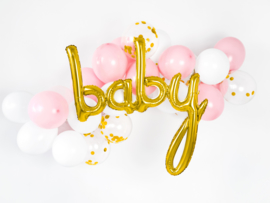 Folieballon letters baby goud