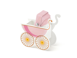 Kinderwagen roze doosjes (10 st)