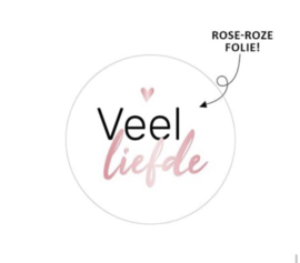 Sluitstickers "veel liefde"