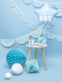 Folieballon blauwe ster (it's a boy)