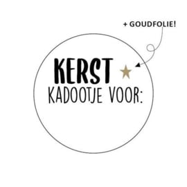 Sluitstickers "kerstkadootje voor"