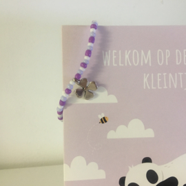 Armbandje met klavertje