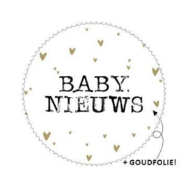 Sluitstickers "baby nieuws"