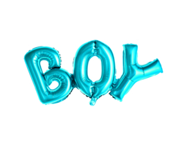 Folieballon boy blauw