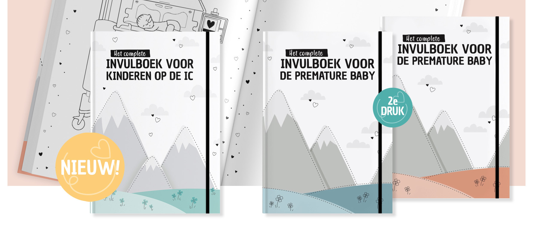 Kleine Twinkeltjes: invulboeken voor de premature baby, invulboeken voor kinderen op de IC