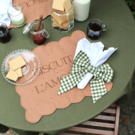 Biscuit L'amour placemat vert