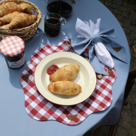 J'adore croissants placemat rouge
