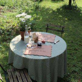 Biscuit L'amour table linen vert