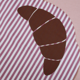 Amour Croissant pink placemat