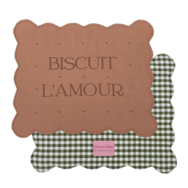 Biscuit L'amour placemat vert