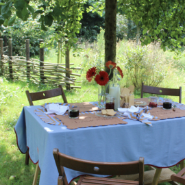 Biscuit L'amour table linen bleu