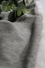 Rib deken licht grijs
