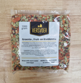 Versvoer Gedroogde Groenten-, Fruit- en Kruidenmix | 1000 gram