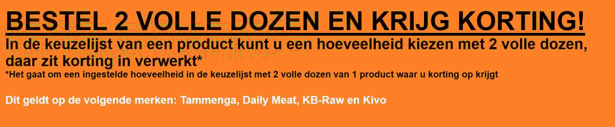 banner korting dozen maart 2025