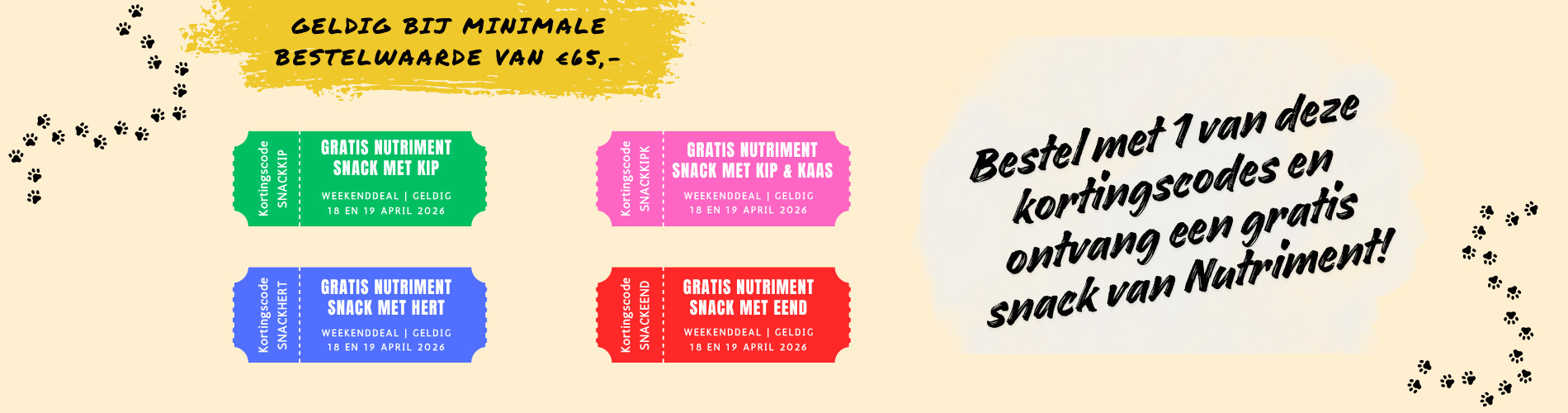 gratis snack actie