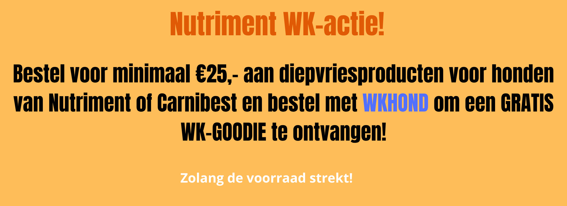 nutriment wk actie