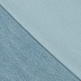 stevige rib, met stretch Indigo denim bleached light