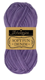 Scheepjes Softfun denim - 513 paars