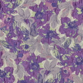 JACQUARD BLOEMEN - LILA