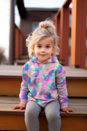 French terry Poppy  - Disco ballen