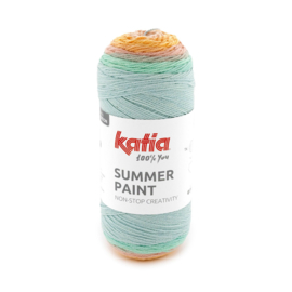 summer paint 501 - Pastel blauw-Lichtroze-Licht oranje