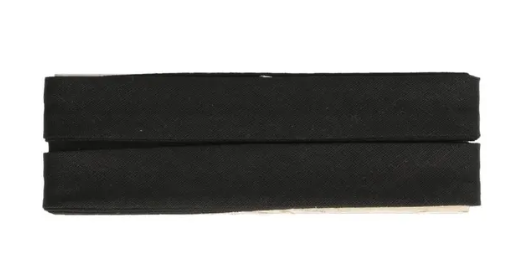 Dox Biais - 12 mm Katoen 5meter - 000 zwart