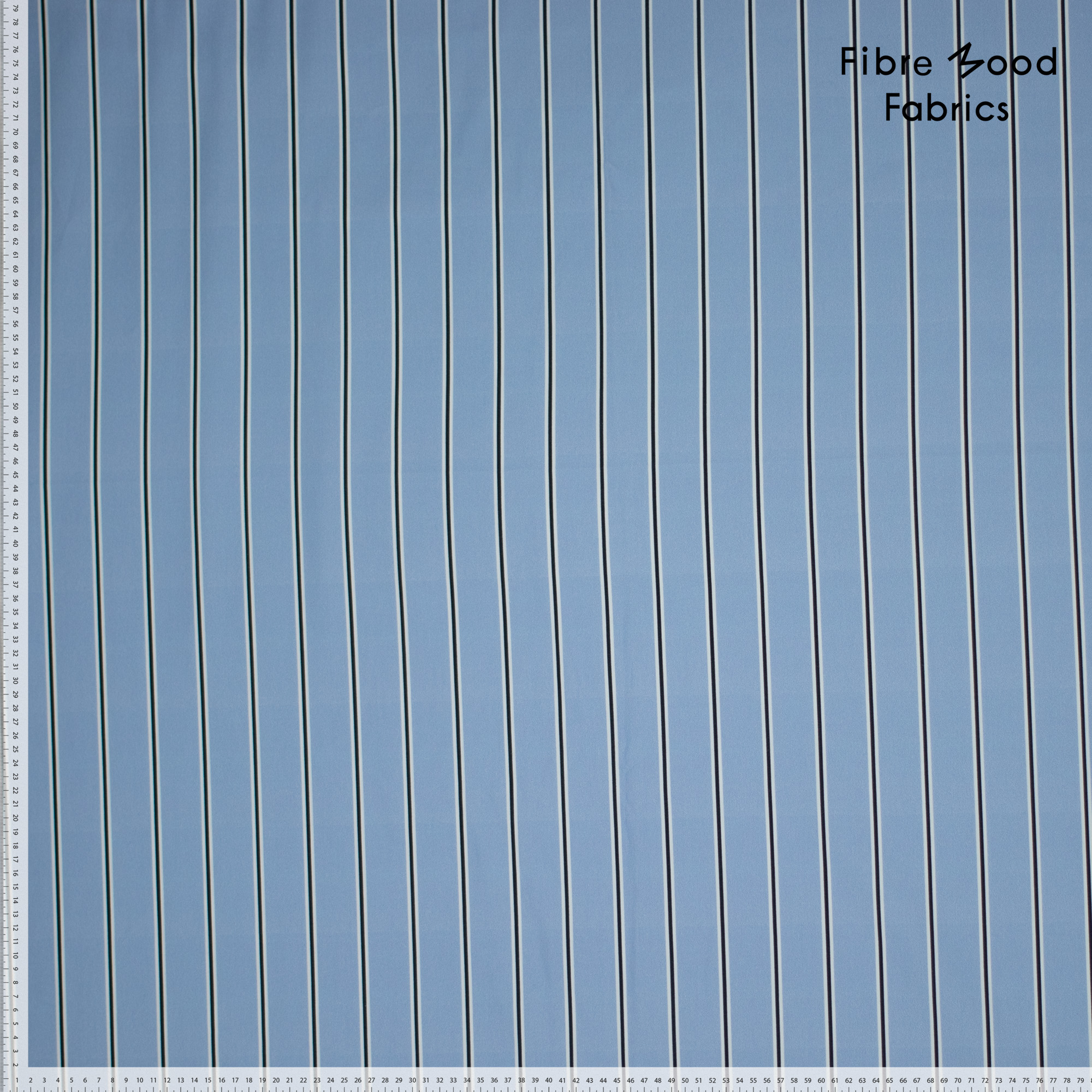 woven co poplin blauw wit  zwart FM410132