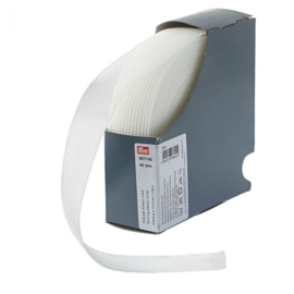 Rimpel elastiek - 40mm per meter - wit (per 10 cm)