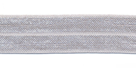 lichtgrijs  elastisch biaisband 20 mm