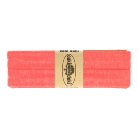 Jersey Biais 20mm 3 meter  neon roze 953