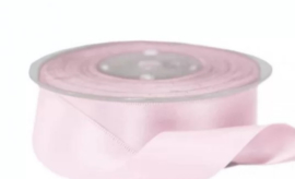 Satijnband roze 25 mm