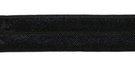 Zwart elastisch biaisband 20 mm