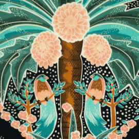 Katoen poplin - Palmera by Bienvenido Colorido