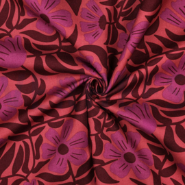 Canvas  bloemen blush