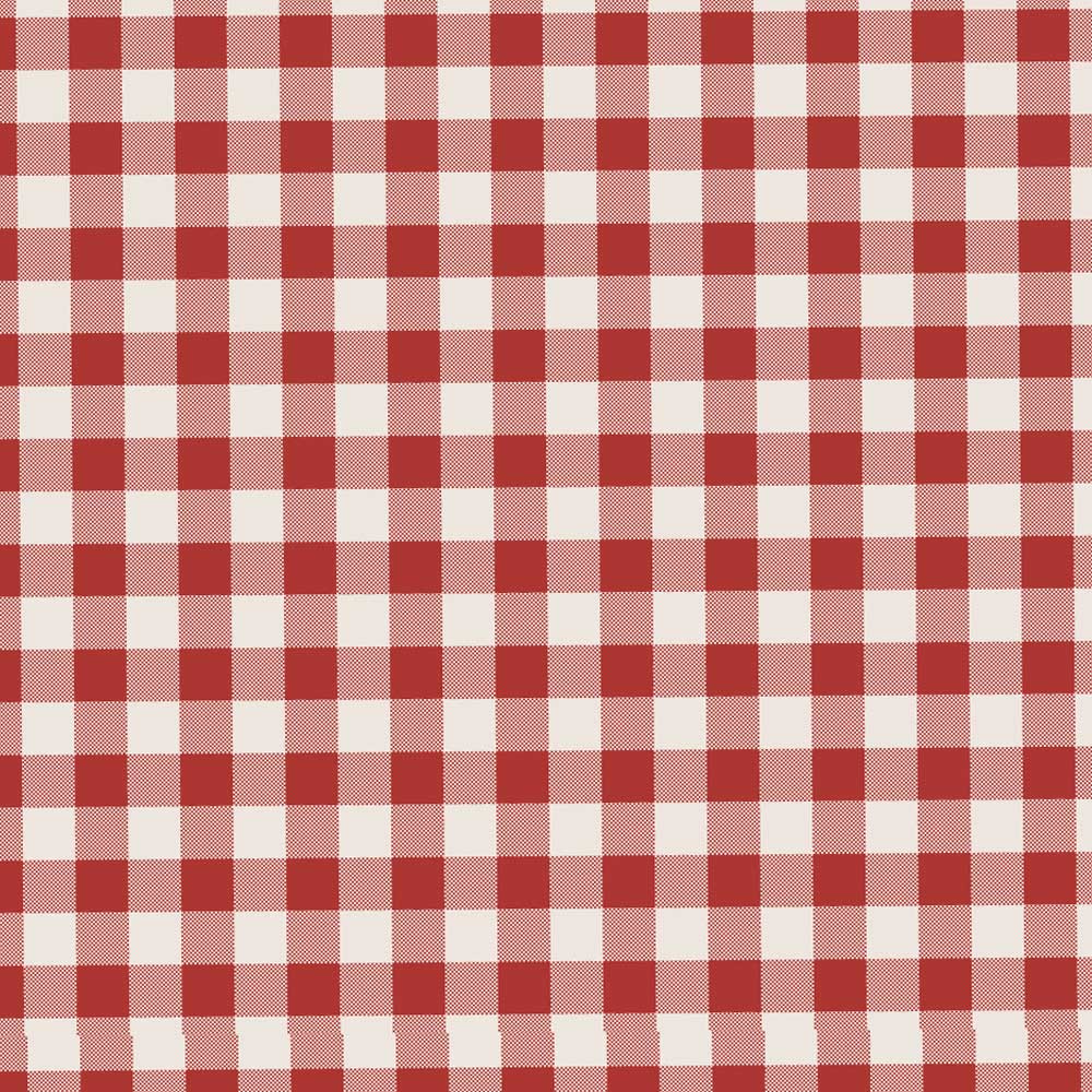 Fibre Mood  33- Seersucker  katoen - Checks rood