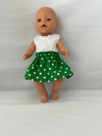 Leuk Grut - Rok dots groen