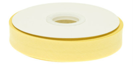 zachtgeel gevouwen biaisband 20 mm (per meter)