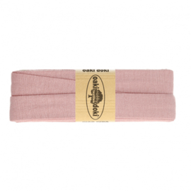 Jersey Biais 20mm 3 meter  oud roze 013
