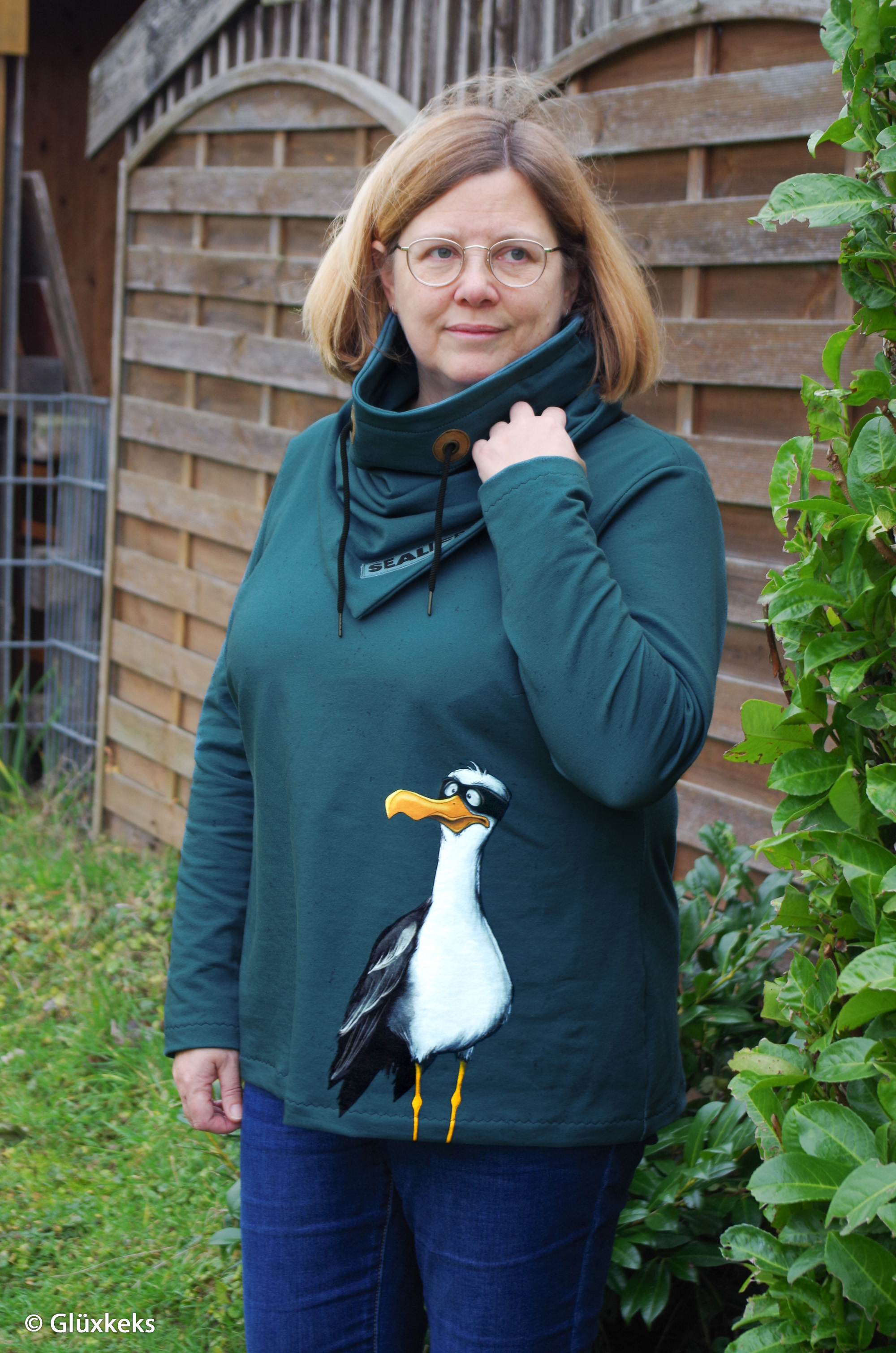 French  Terry Swafing - paneel seagull ole by Thorsten Berger (meeuw)