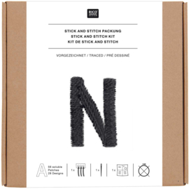 Borduur patches - Stick & Stitch -  alfabeth