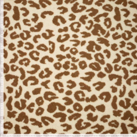 Teddy - Leopard zand - cognac
