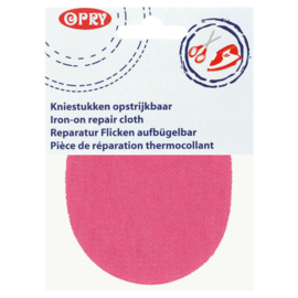 Kniestukken opstrijkbaar - Donkerblauw  jeans roze