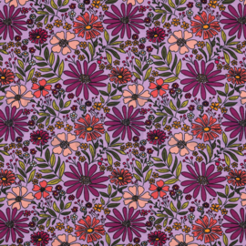 JERSEY BLOEMEN - lavendel