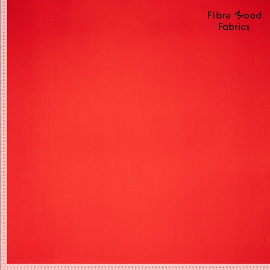 Fibre mood 34 - Geweven viscose/nylon met kreukeffect- warp crinckle - Red
