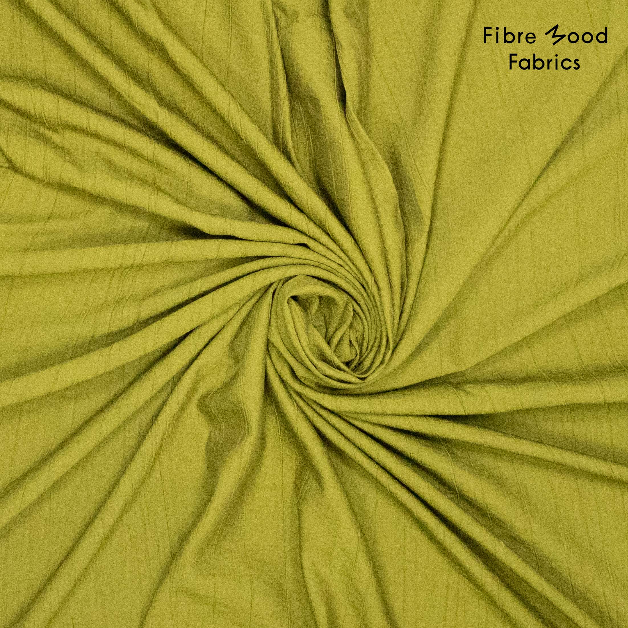 Fibre mood 34 - Geweven viscose/nylon met kreukeffect- warp crinckle - Groen