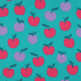 Poppy poplin - appeltjes petrol