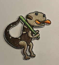 Applicatie Dino bruin/beige
