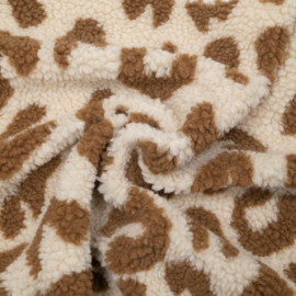 Teddy - Leopard zand - cognac