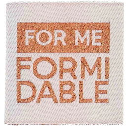 Bohin kledinglabel 35x35 -for me  formi dable