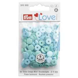 Prym love snap blauw 9mm